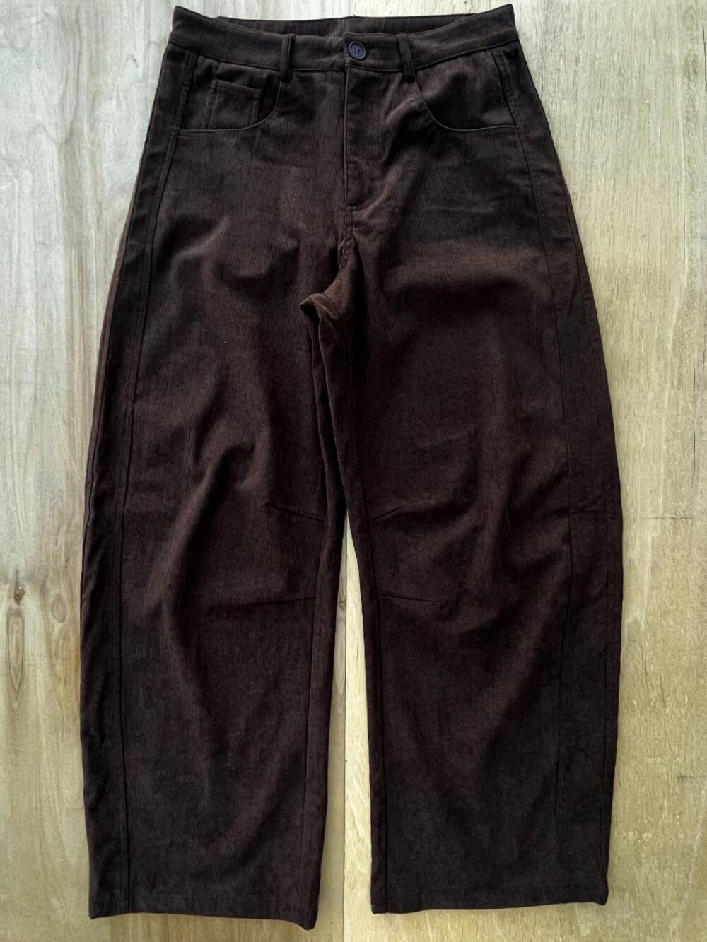 CIDER WIDE LEG HIGH RISE CORDUROY PANTS WOMEN’S sz M Mocha Brown NEW